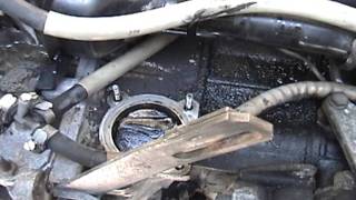 1991 Volkswagen Vanagon  exhaust and oil leak repairs [upl. by Dolloff597]