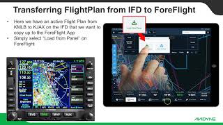 ForeFlight to Avidyne IFD  FlightPlan Transfer [upl. by Oemac]