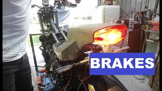 Yamaha XJ650 Part 34 Brakes and rear lights [upl. by Eceinert]