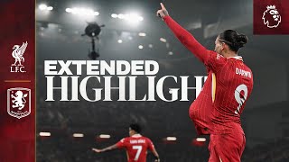 Extended Highlights Liverpool 20 Aston Villa  Three Anfield wins in a week [upl. by Loutitia]