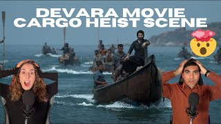 MINDBLOWING Cargo Heist Scene in Devara Movie  Reaction Video [upl. by Nylisoj308]