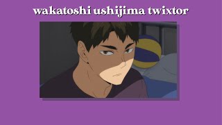 wakatoshi ushijima twixtor  haikyuu [upl. by Dnomsaj]