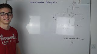 Invertierender Integrator  Inverting integrator  Elektrotechnik [upl. by Anoik]