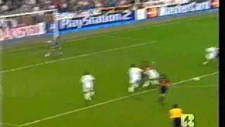 champions league roma  real madrid cassano goal [upl. by Eelrahc]