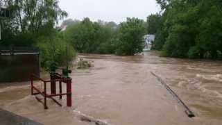 Hochwasser Kocher am 1 Juni 2013 in Gaildorf [upl. by Immanuel626]