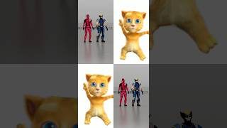 Talking Tom vs Deadpool vs Batman dancing  deepcamera animation dance cover babyshark skibidi [upl. by Ariela]