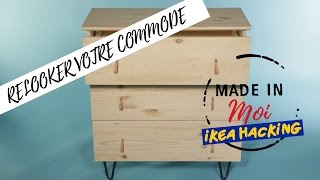 MADE IN MOI  comment relooker votre commode IKEA [upl. by Kreager]