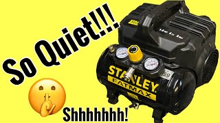 Stanley FatMax DST 101 6L 8BAR 120PSI Silent Air Compressor Quick Look and Noise Comparison [upl. by Pulsifer881]