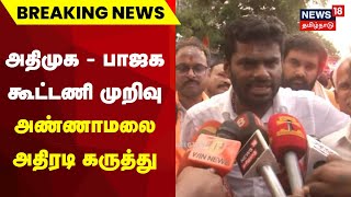 BJP Annamalai  அதிமுக  பாஜக கூட்டணி முறிவு  அண்ணாமலை அதிரடி கருத்து  AIADMK BJP Alliance [upl. by Kessel]