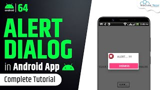 How to Create AlertDialog in Android  Android Alert Dialog Tutorial [upl. by Sidnarb110]