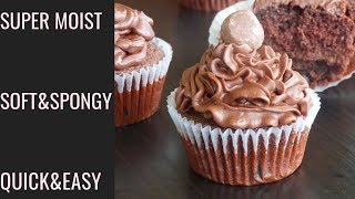 CHOCOLATE CUPCAKE  SUPER MOIST CHOCOLATE CUPCAKES  BEST CHOCOLATE CUPCAKE RECIPE [upl. by Dacy707]