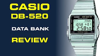 Casio Vintage Data Bank DB520 Review [upl. by Olracnaig502]