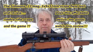 Simmons 3x9x32 22mag rifle scope test and review 20192020 [upl. by Latif]