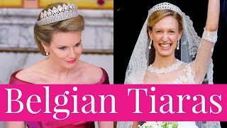 All the Tiaras Within the Belgian Royal Family Including the Nine Provinces Tiara Queen Mathilde [upl. by Heymann]