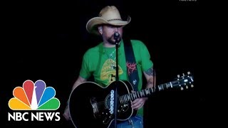 Jason Aldean Resumes Tour After Las Vegas Shooting  NBC News [upl. by Enohs]