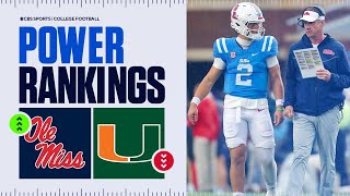 College Football Power Rankings Week 12 Ole Miss SURGES into the Top 10 Miami OUT of the TOP 15 [upl. by Culbert]