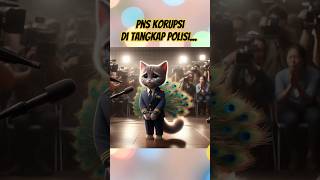 Skandal Besar Kucing Putih PNS Ditangkap Polisi Karena Korupsi 😿⚖️ shorts kucing cat [upl. by Oric]