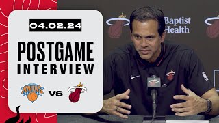 Postgame Interview Erik Spoelstra [upl. by Nalid]