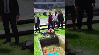 GTA V  SUPERMANS FATHER COMES FROM THE FUTURE AND BURIES HIM IN THE GRAVE shorts [upl. by Olifoet]