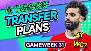 FPL GW31 TRANSFER PLANS  8 FLAGS ⚠️ 4 or 8 Incoming 👀  Fantasy Premier League Tips 202324 [upl. by Seward]