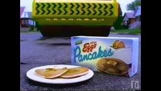 Eggo Pancakes Steamroller Commercial 1998 [upl. by Elocaj]