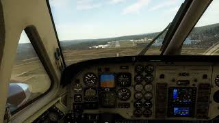 Landing a King Air C90 in Blairstown NJ  XPlane 12 [upl. by Eduj]