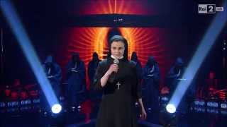 The Voice IT  Serie 2  Live 1  Suor Cristina Scuccia canta quotWhat a feelingquot [upl. by Tiebold]