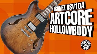 Ibanez ASV10A Artcore Hollowbody Electric Guitar [upl. by Wawro773]