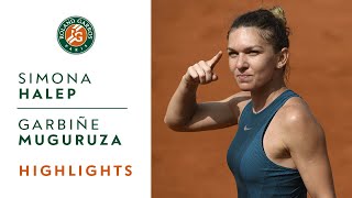 Simona Halep vs Garbine Muguruza  SemiFinal Highlights I RolandGarros 2018 [upl. by Jennica]