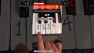 Tutorial Piano Cry Funny Easy Foryou Share Video Full Divertido fyp short viral music [upl. by Aititil675]