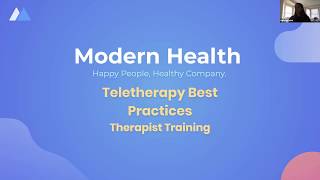 Teletherapy Best Practices [upl. by Rosenwald856]