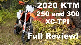 2020 KTM 300 XC TPI and 250 XC TPI Full Review [upl. by Nomolas]