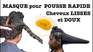 CHEVEUX FINS ET CASSANTS  masque à l’AVOINE pour des cheveux FORTS [upl. by Eilema]