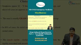 Drug induced Hyperthermia Part  2 Neuroleptic Malignant syndrome emergencymedicine shorts [upl. by Olivette494]