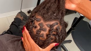 QUICK 2 STRAND TWIST ON HIGH TOP LOCS [upl. by Ellehcit909]