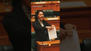 Haka in NZ parliament over contentious treaty bill shortsfeed haka hakai reelected justposted [upl. by Allehc]