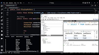 Connecting to and Querying a Database using JDBC  Java [upl. by Terag]