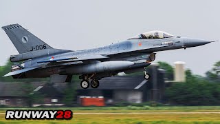 RNLAF F16 Fighting Falcon  Volkel Air Base [upl. by Alyad]