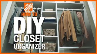 DIY Closet Organizer  The Home Depot [upl. by Eenor890]