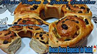 Rosca Natalina Especial de Natal 🎄🎅 Muito fácil de fazer [upl. by Ihtac]