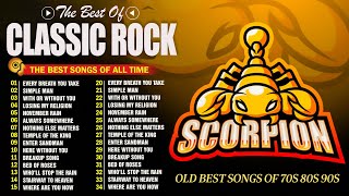 Metallica Scorpions Led Zeppelin R EM CCR 💥 Best Classic Rock Songs 80s 90s [upl. by Larimer]