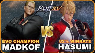 KOF XV 🔥😯 MADKOF EC Vs Hasumi 82 W 😱🔥 What A Match 😱  The King Of Fighters XV  kofxv madkof [upl. by Immac]