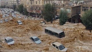 A devastating 5 minutes Historic flash floods devoured half of Dohuk governorate [upl. by Dnamra]