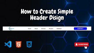 How to Create a Simple Header Design [upl. by Namyl]