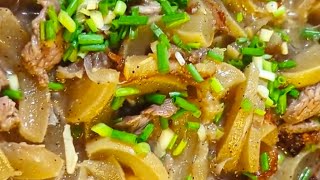 BALAT AT LAMAN NG BAKA RECIPE  ULAM RECIPE  Angking Vlogz [upl. by Basilio387]