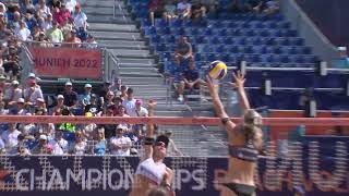 Beach Volleyball Womens Prelims SUI v GER  Top Moments [upl. by Etolas648]