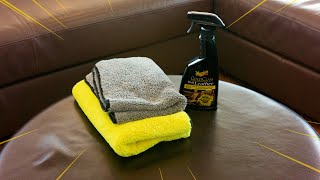 Rejuvenate Your Leather Lounge  Meguiars Home Detailing Hacks [upl. by Zsuedat]