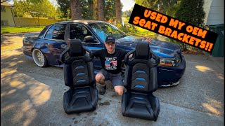 WIDEBODY CROWN VIC FINALLY GETS RACING SEATS [upl. by Eelime]