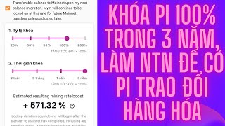 Khóa pi 100 trong 3 năm làm NTN để có Pi trao đổi hàng hóa [upl. by Arries]