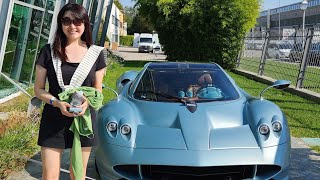 Pagani greeted us with a Huayra Codalunga at the factory visit [upl. by Boesch737]